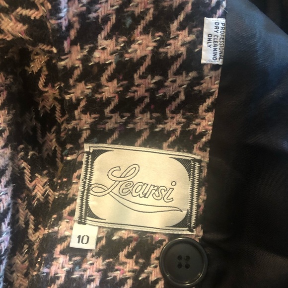 Learsi Plaid Coat Women’s Size 10 - Picture 7 of 8